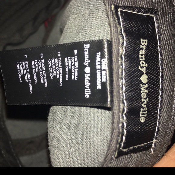 Brandy Melville gray ball cap - Picture 3 of 3